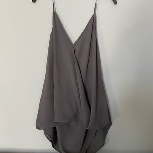 Grey cross over tank